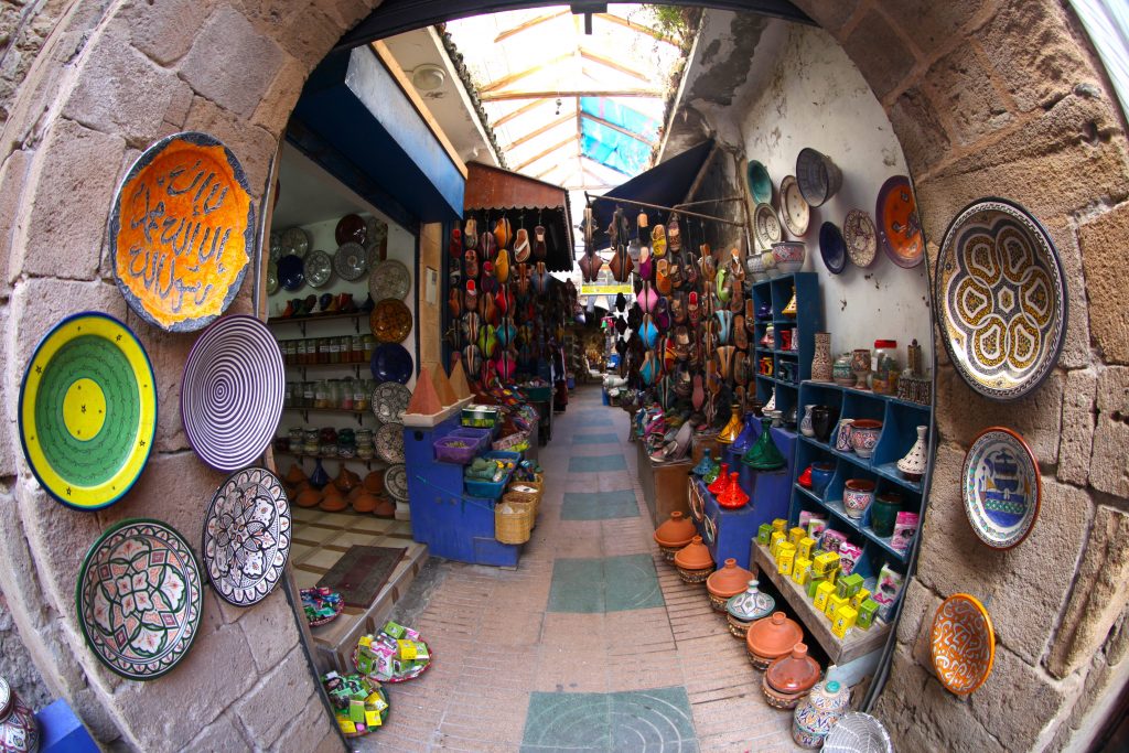 Essaouira market and shopping